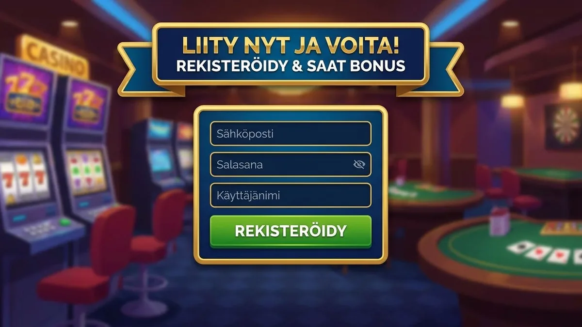 Rekisteröidy bonuksen kanssa